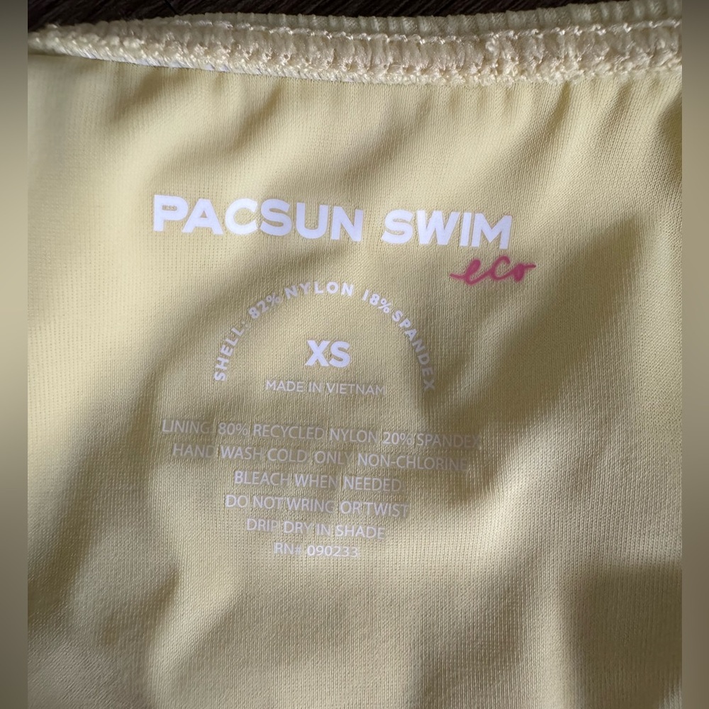 PacSun Yellow Ribbed Bikini Set - Picture 4 of 4